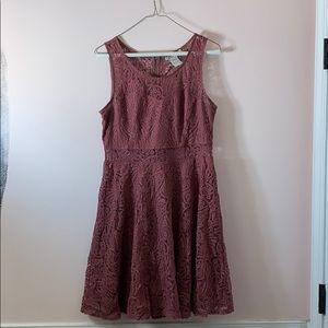 Mauve Lace Dress
